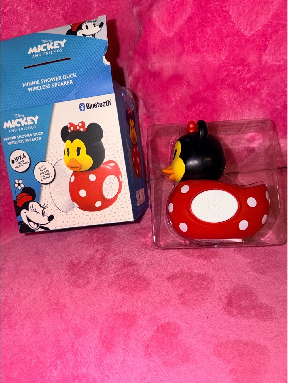 Disney Minnie Mouse Bluetooth Shower Duck Wireless Speaker IPX4